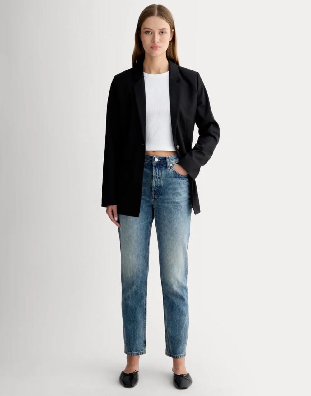 Everlane The 90s Cheeky High-Waisted Straight Leg Jean Women's Size 30